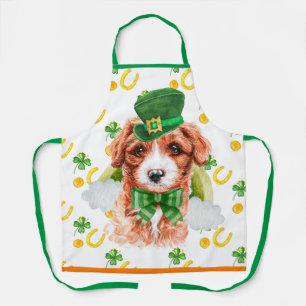 Cavoodle Holiday Home Decor St Patrick's Day Dog Apron