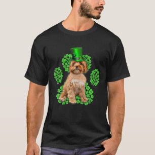 Cavoodle Shamrock Paw Clovers St Patrick's Day T-Shirt