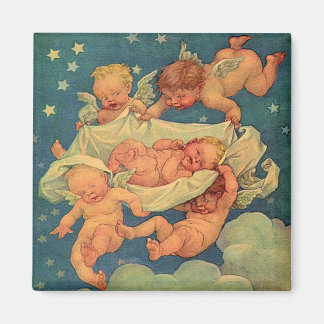 Cavorting Cherubs Magnet