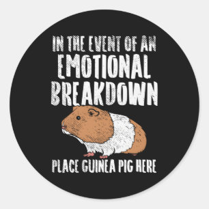 Cavy Guinea Pig Classic Round Sticker