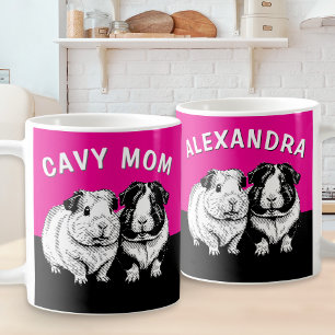 Cavy Mum Personalised Guinea Pig Cute Coffee Mug