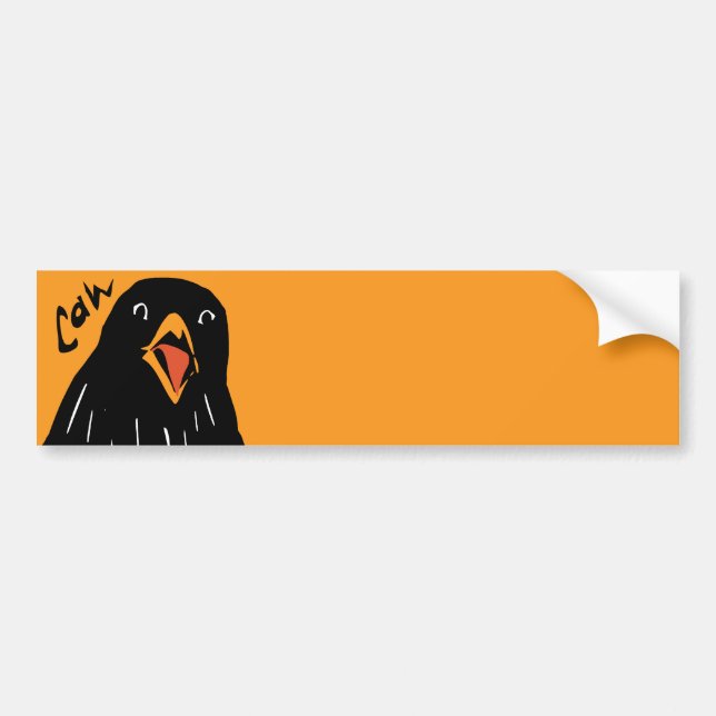 Caw! Bumper Sticker (Front)