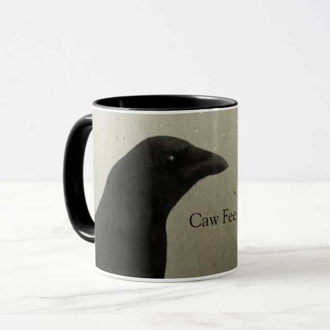 Caw Fee Time Mug (Front Left)