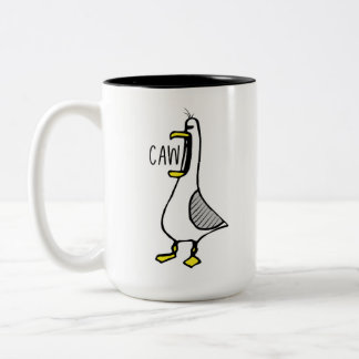 CAW funny Seagull Ceramic Mug