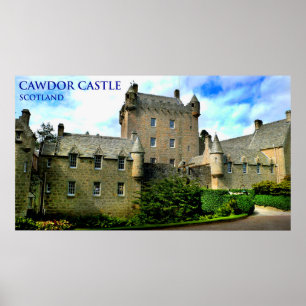cawdor castle scotland poster