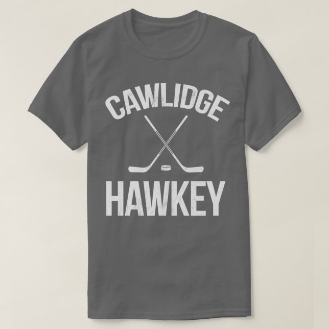 Cawlidge Hawkey Puck Stick Skating Rink T-Shirt (Design Front)