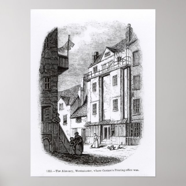 Caxton's Printing Office Poster (Front)