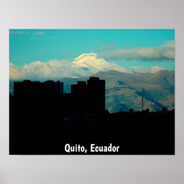 Cayambe volcano, Quito, Ecuador Poster (Front)