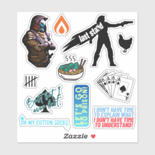 Cayde Medium 6''x6'' Matte Vinyl Sticker Sheet