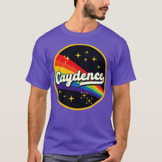 Caydence Rainbow In Space Vintage Style T-Shirt