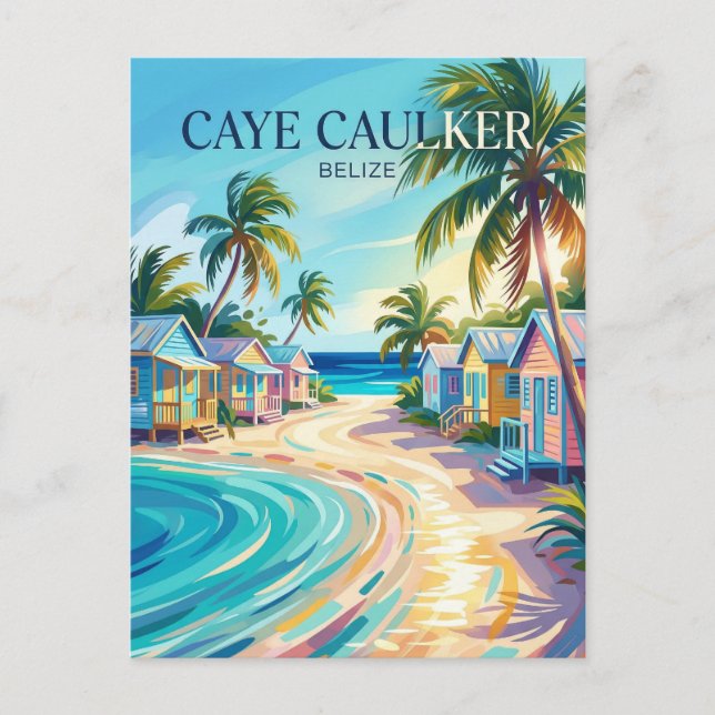 Caye Caulker Belise Postcard (Front)