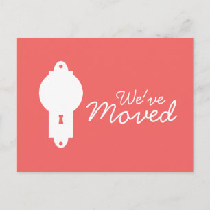 Cayenne Door Knob We've Moved Postcards