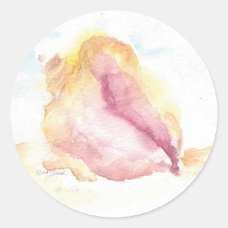 Cayman Conch Watercolor Sticker