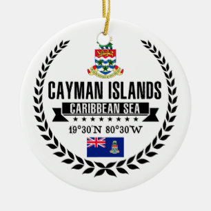 Cayman Islands Ceramic Ornament