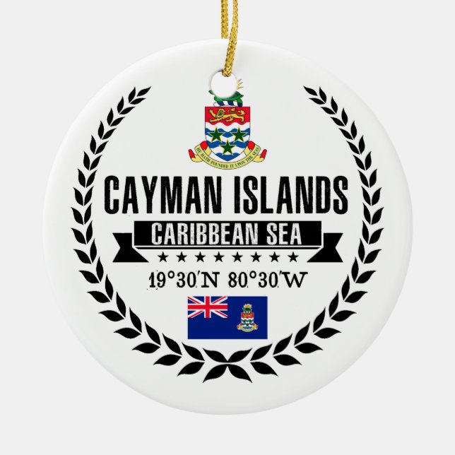 Cayman Islands Ceramic Ornament (Front)