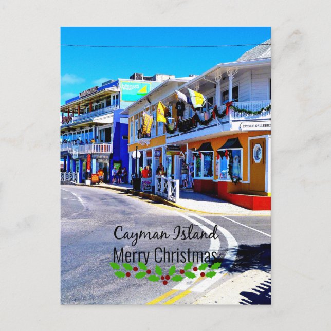 Cayman Islands Christmas Postcard (Front)