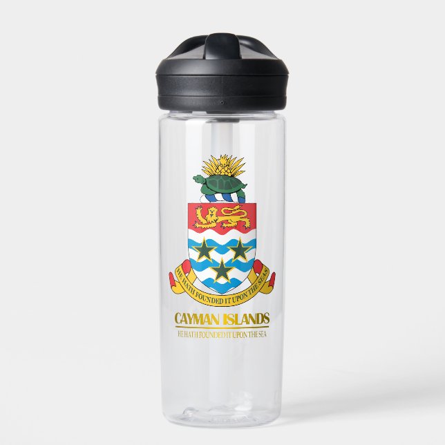 Cayman Islands COA Water Bottle (Front)