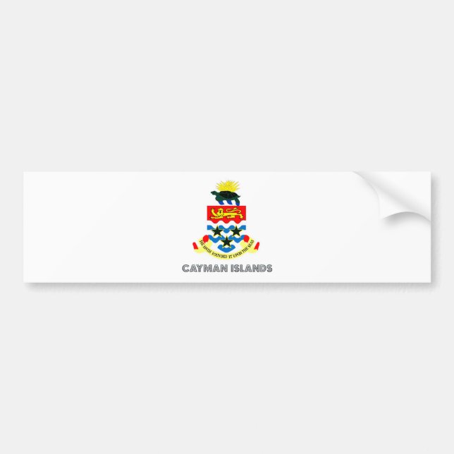 Cayman Islands Coat of Arms Bumper Sticker (Front)