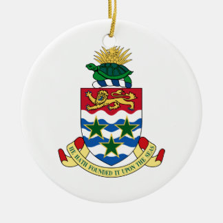 Cayman Islands Coat of Arms Ceramic Ornament