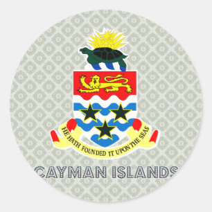 Cayman Islands Coat of Arms Classic Round Sticker