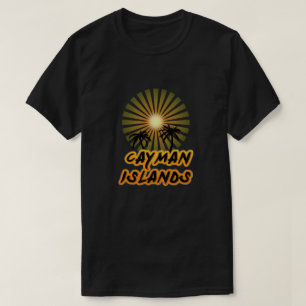 Cayman Islands coconut trees silhouette T-Shirt