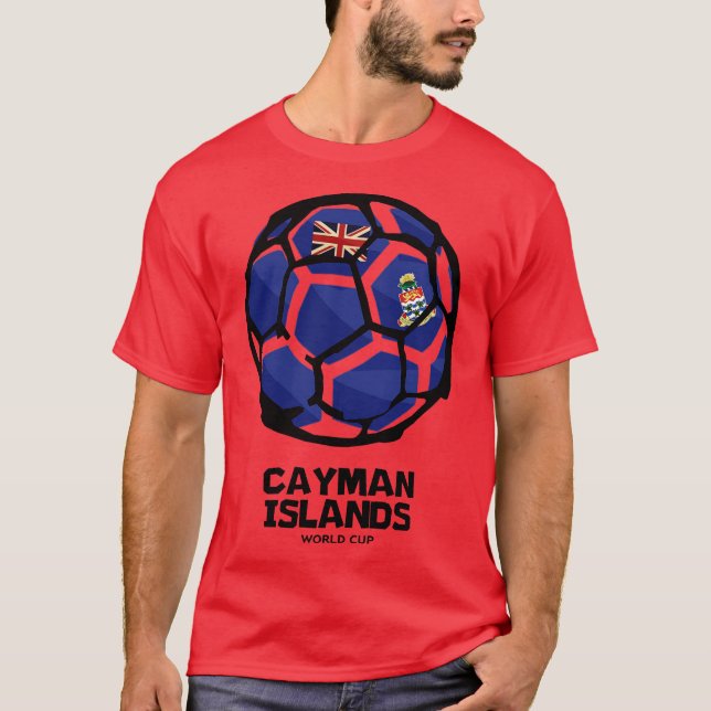 Cayman Islands Country Flag T-Shirt (Front)