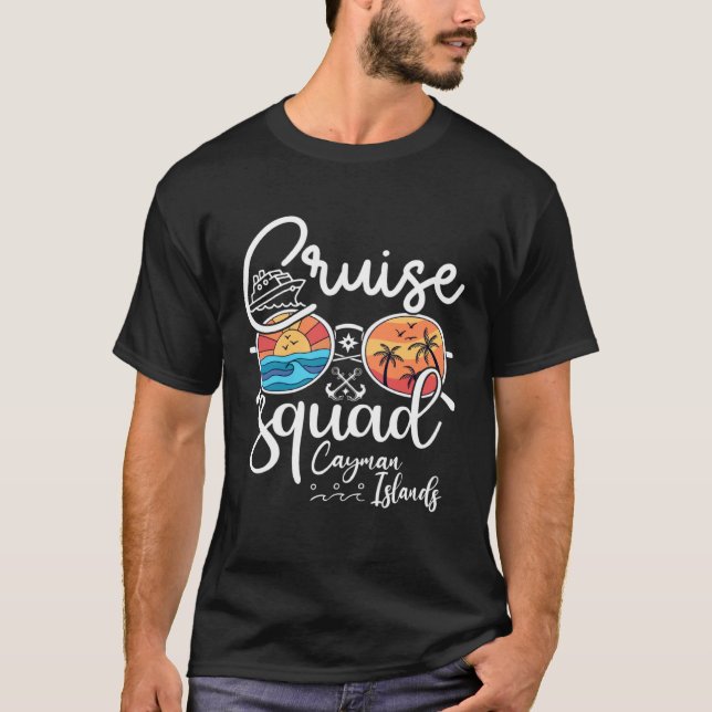 Cayman Islands Cruise Squad 2023 Holiday Family Ma T-Shirt (Front)