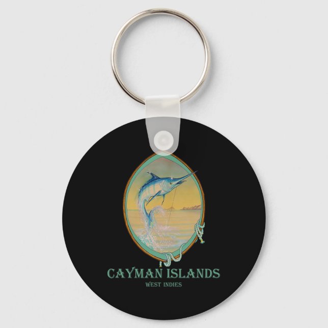 Cayman Islands Fishing Lovers  Key Ring (Front)
