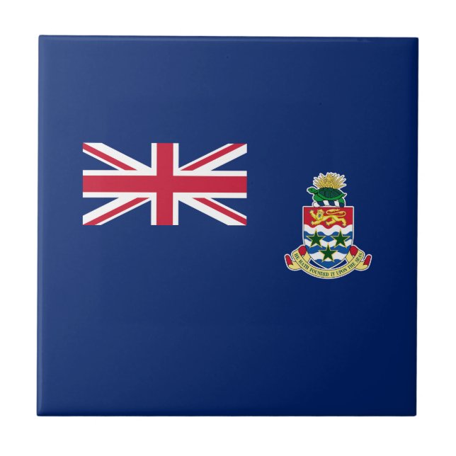 Cayman Islands Flag Ceramic Tile (Front)