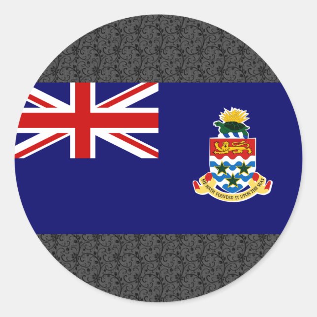 Cayman Islands Flag Classic Round Sticker (Front)