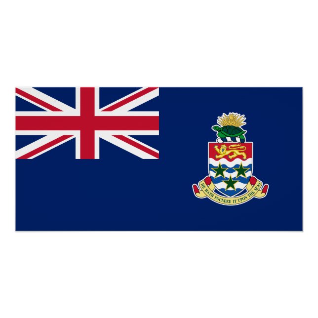 Cayman Islands Flag Poster (Front)