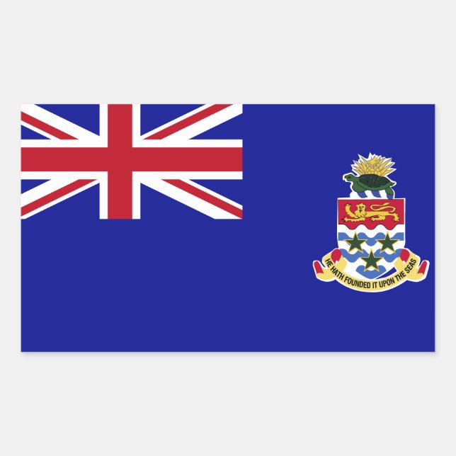 Cayman Islands Flag Rectangular Sticker (Front)