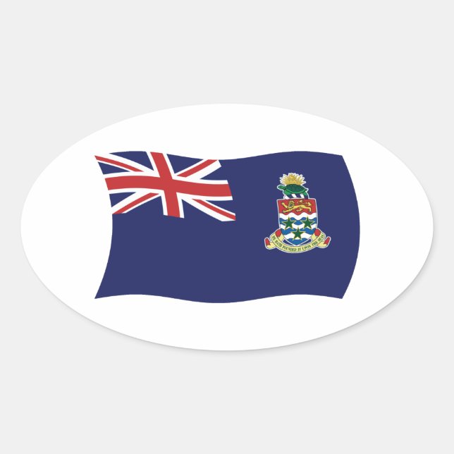 Cayman Islands Flag Sticker (Front)