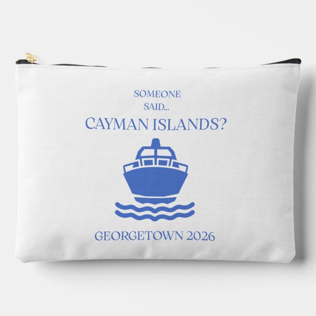 Cayman Islands Georgetown Cruise Large Pouch (Front)