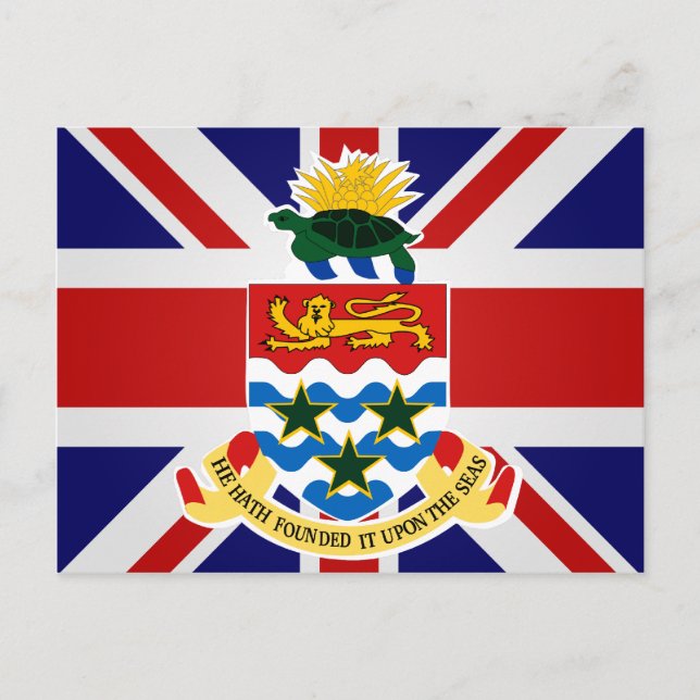 Cayman Islands High quality Flag Postcard (Front)
