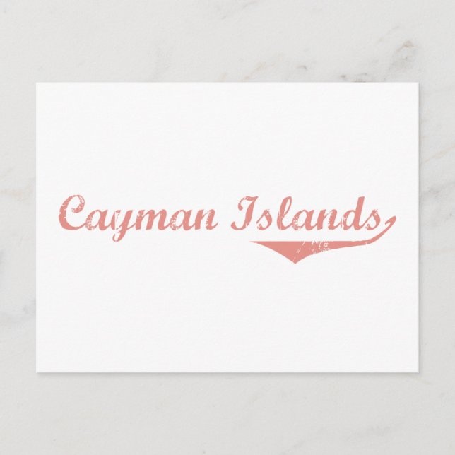 Cayman Islands Revolution Style Postcard (Front)