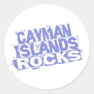 Cayman Islands Rocks Classic Round Sticker