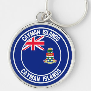 Cayman Islands Round Emblem Key Ring