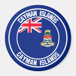 Cayman Islands Round Emblem Magnet