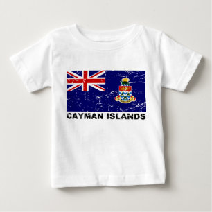 Cayman Islands Vintage Flag Baby T-Shirt