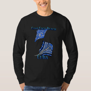 Cayo Coco Beach Cuba Vacation Tribal Stingray T-Shirt