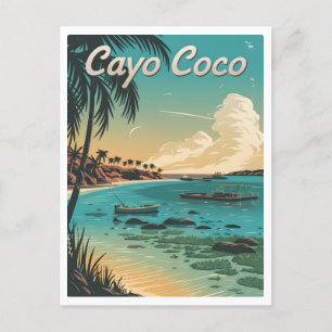 Cayo Coco Cuba Vintage Postcard