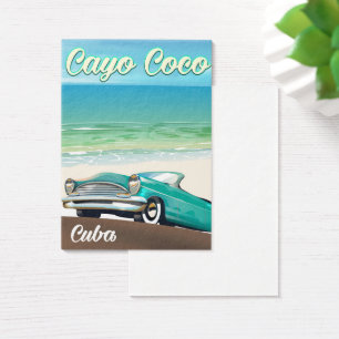 Cayo Coco cuban vacation poster