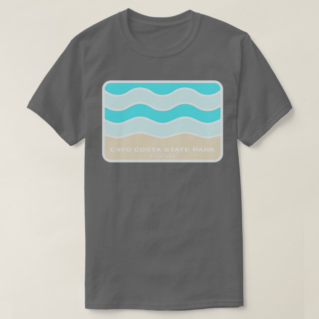 Cayo Costa State Park Florida Crashing Wave on an  T-Shirt (Design Front)