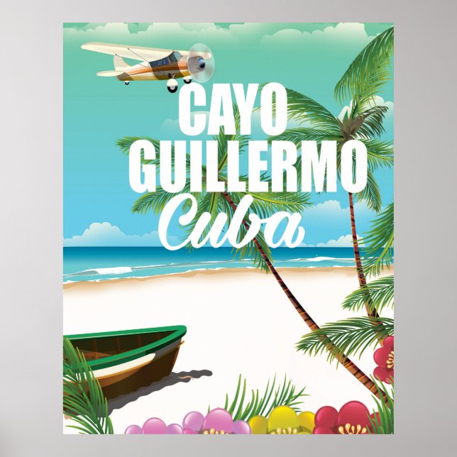 Cayo Guillermo beach vacation poster (Front)
