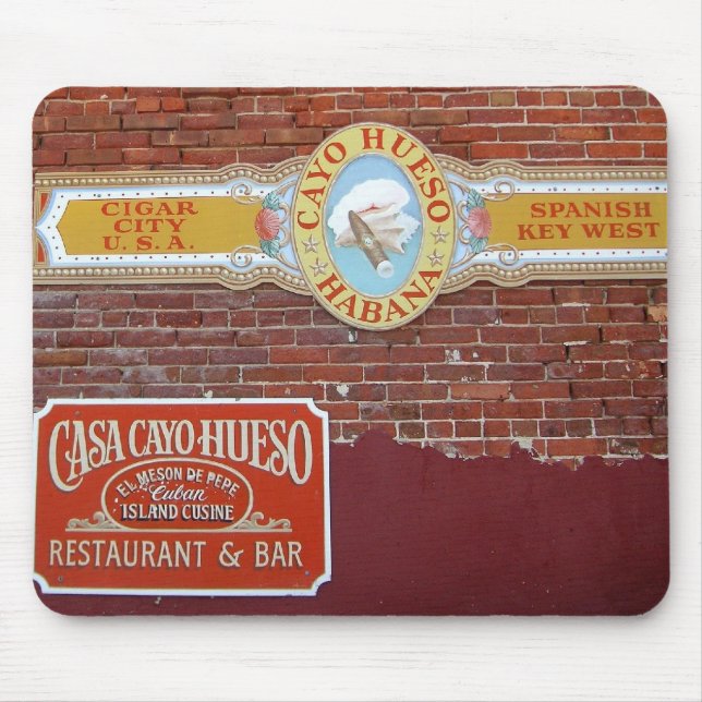 Cayo Hueso Sign Mouse Pad (Front)