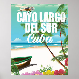 Cayo Largo del Sur beach vacation poster