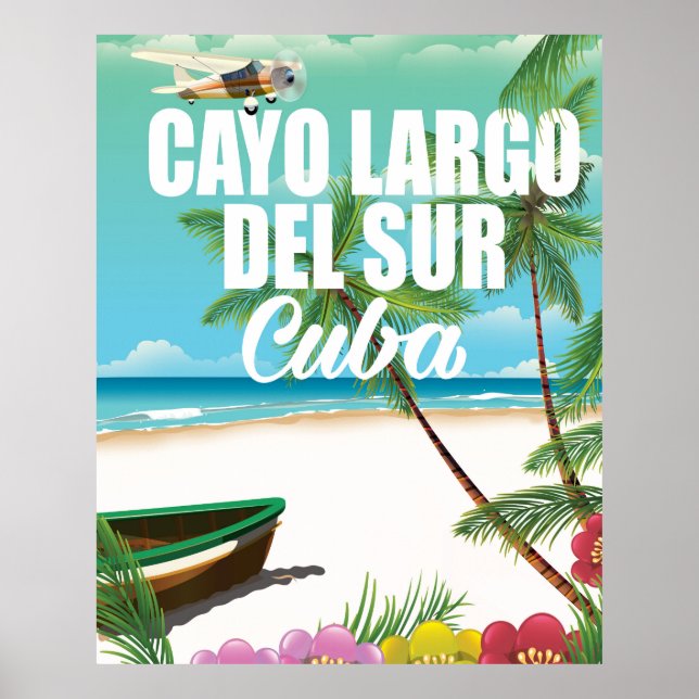 Cayo Largo del Sur beach vacation poster (Front)