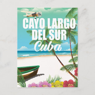 Cayo Largo del Sur beach vacation poster Postcard