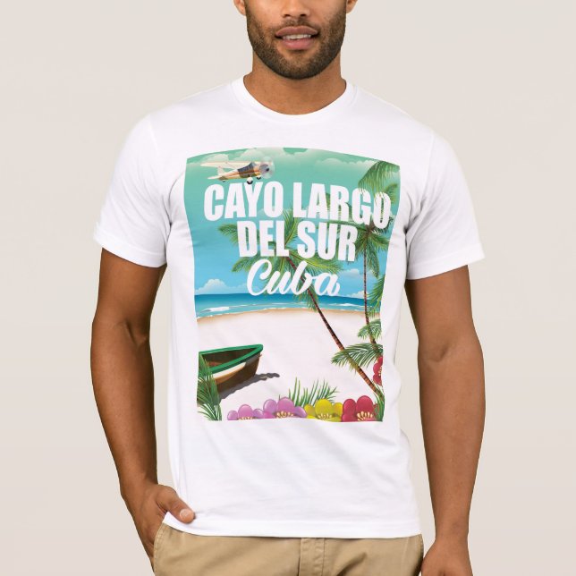 Cayo Largo del Sur beach vacation poster T-Shirt (Front)